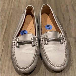 New Ralph Lauren silver loafers